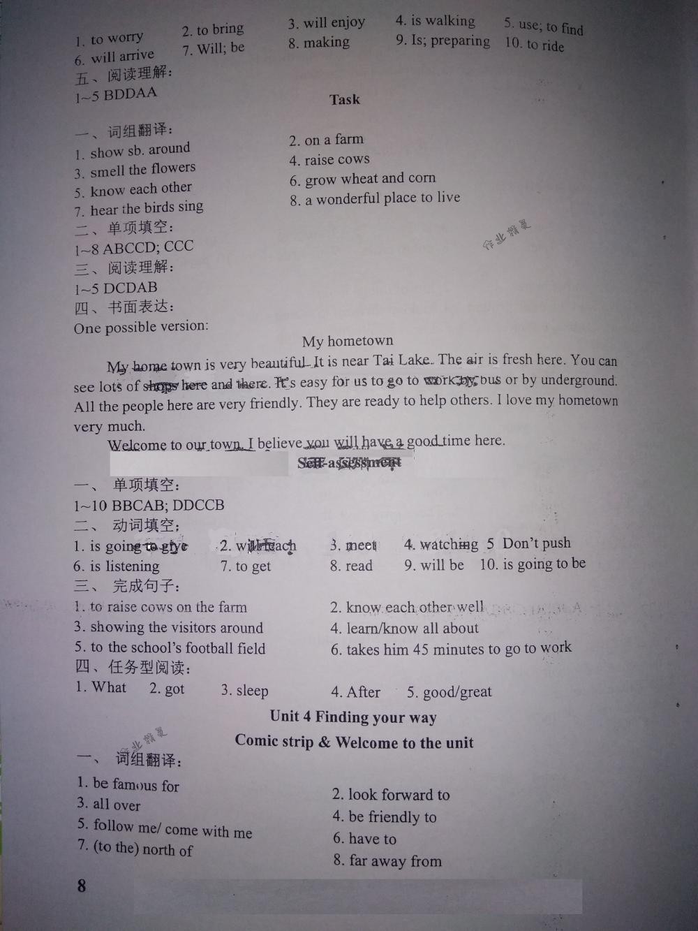 2018年LeoLiu中學(xué)英語(yǔ)課課練七年級(jí)英語(yǔ)下冊(cè)譯林版 第8頁(yè)