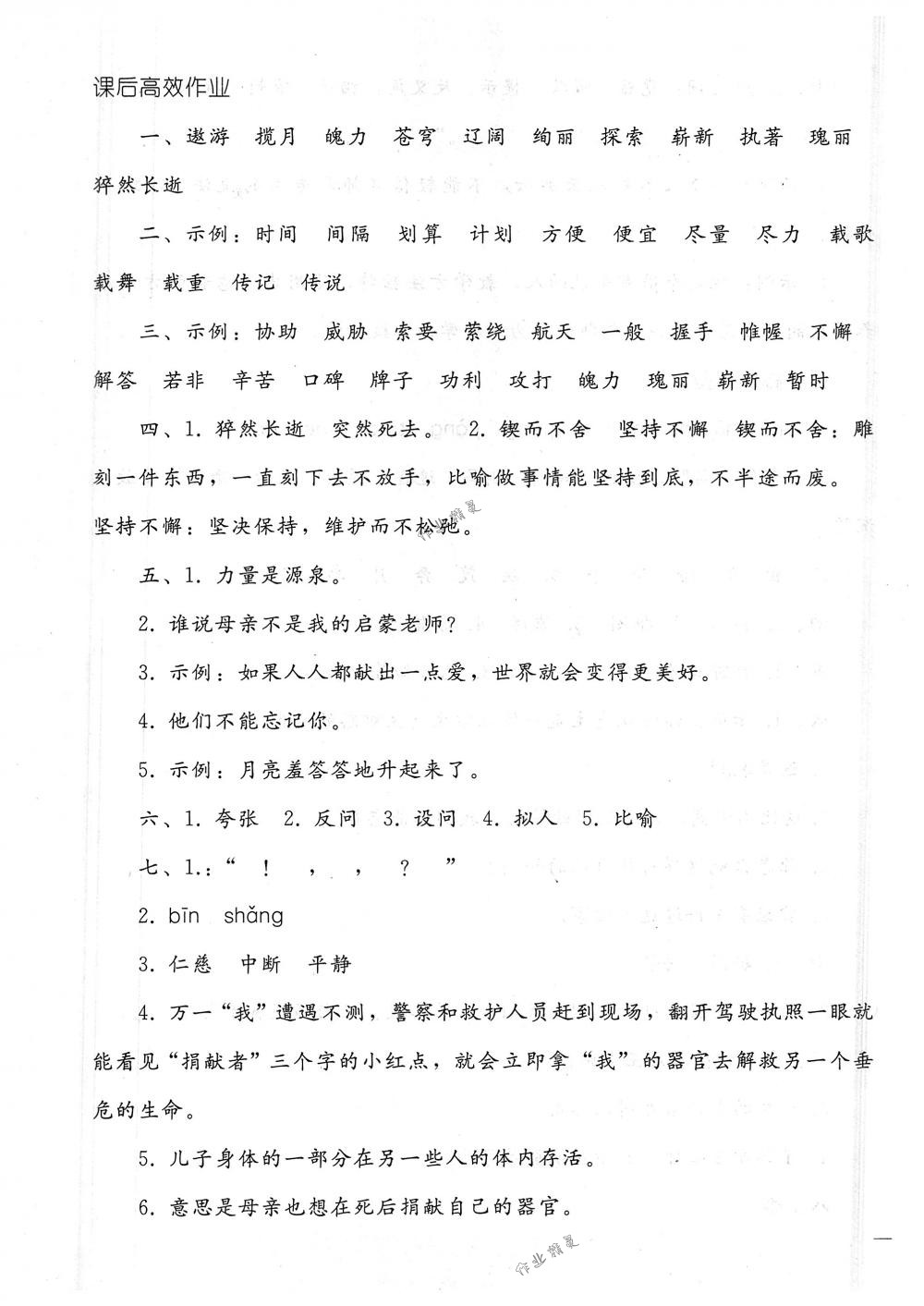 2018年同步輕松練習(xí)六年級語文下冊人教版 第25頁