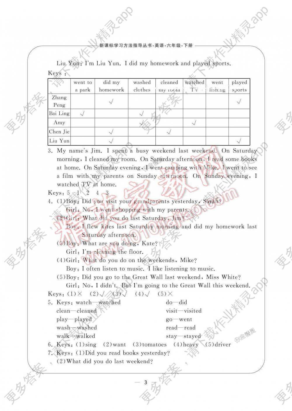 2018年新課標(biāo)學(xué)習(xí)方法指導(dǎo)叢書六年級英語下冊人教版 第3頁