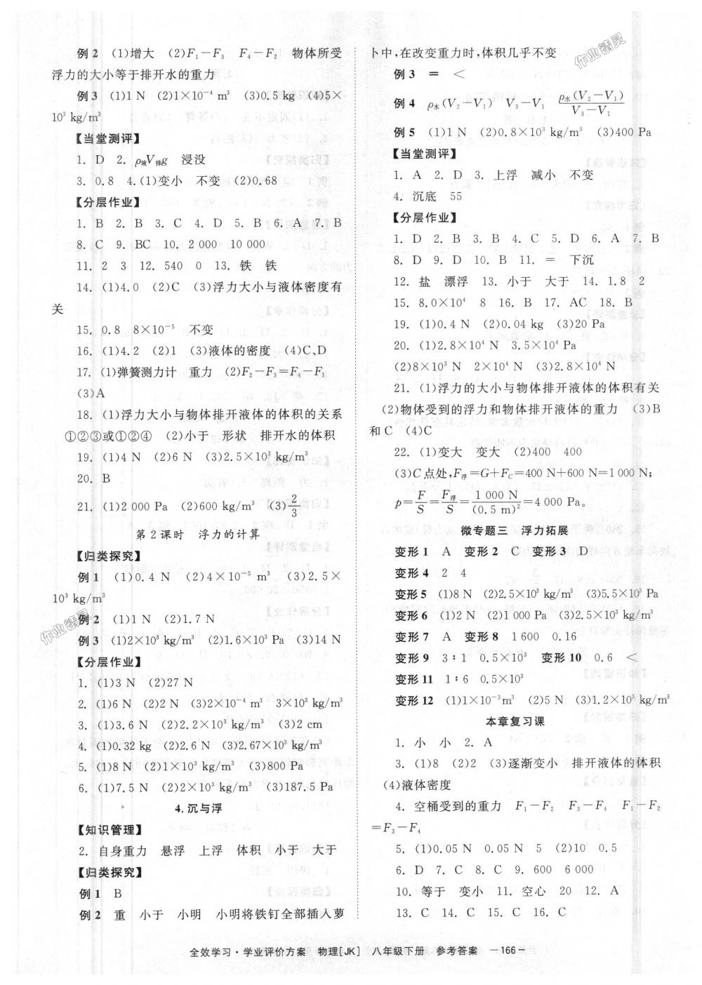 2018年全效學(xué)習(xí)八年級物理下冊教科版 第6頁