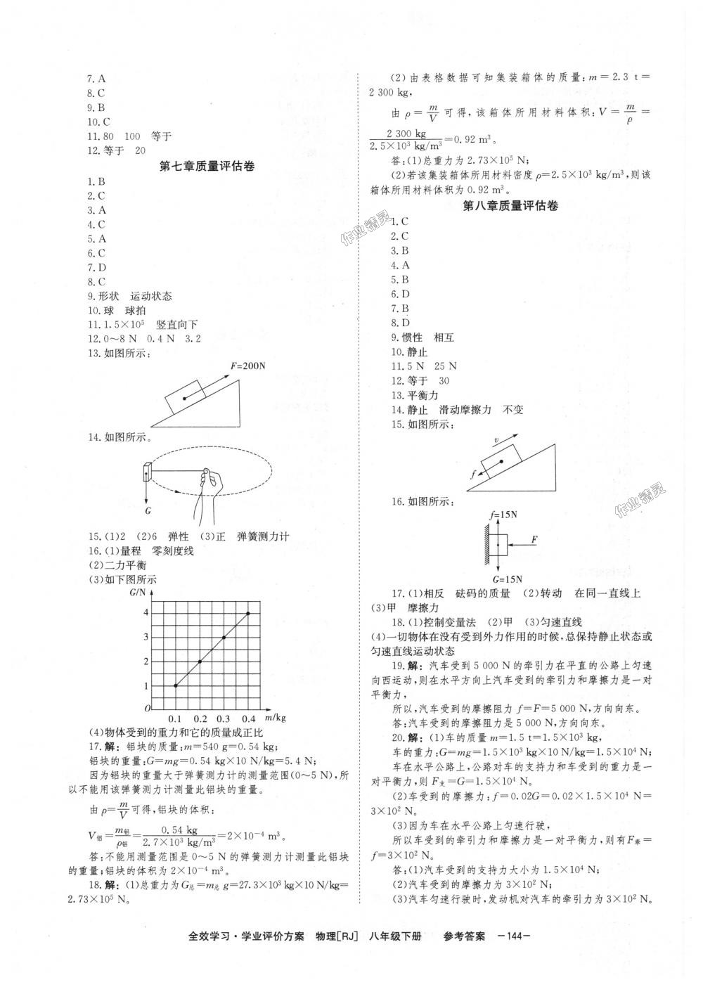 2018年全效學(xué)習(xí)八年級(jí)物理下冊(cè)人教版 第12頁(yè)