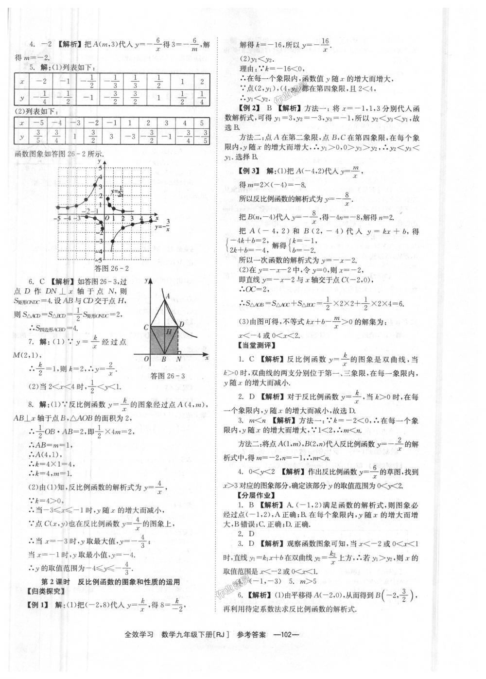 2018年全效學習學業(yè)評價方案九年級數學下冊人教版 第2頁