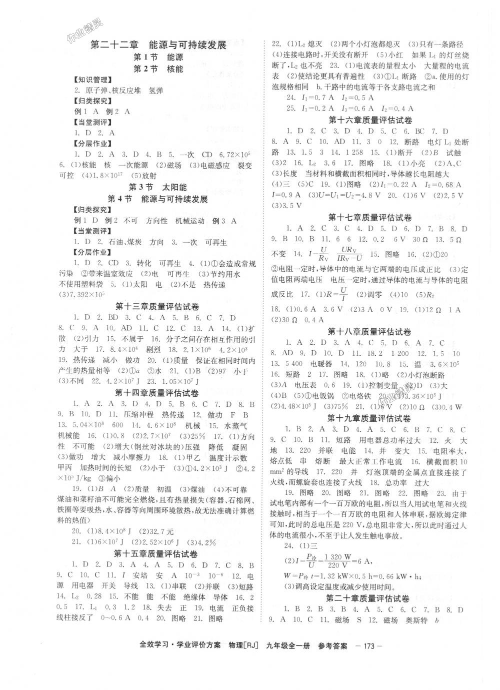 2018年全效學(xué)習(xí)九年級物理下冊人教版 第7頁