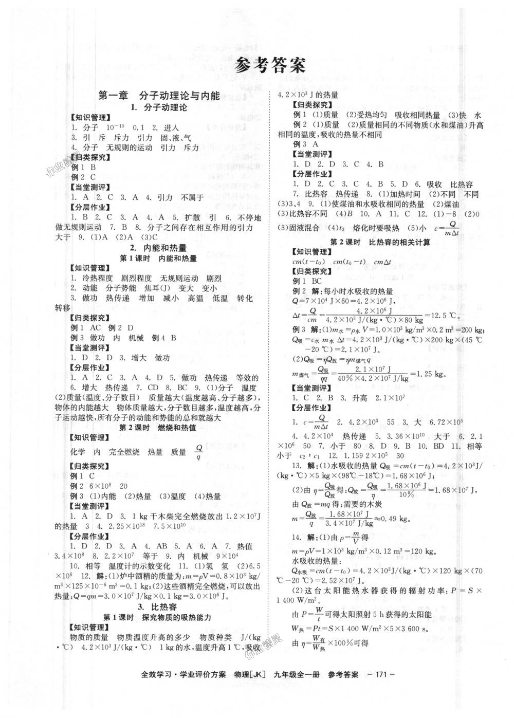 2018年全效學(xué)習(xí)九年級(jí)物理下冊(cè)教科版 第1頁