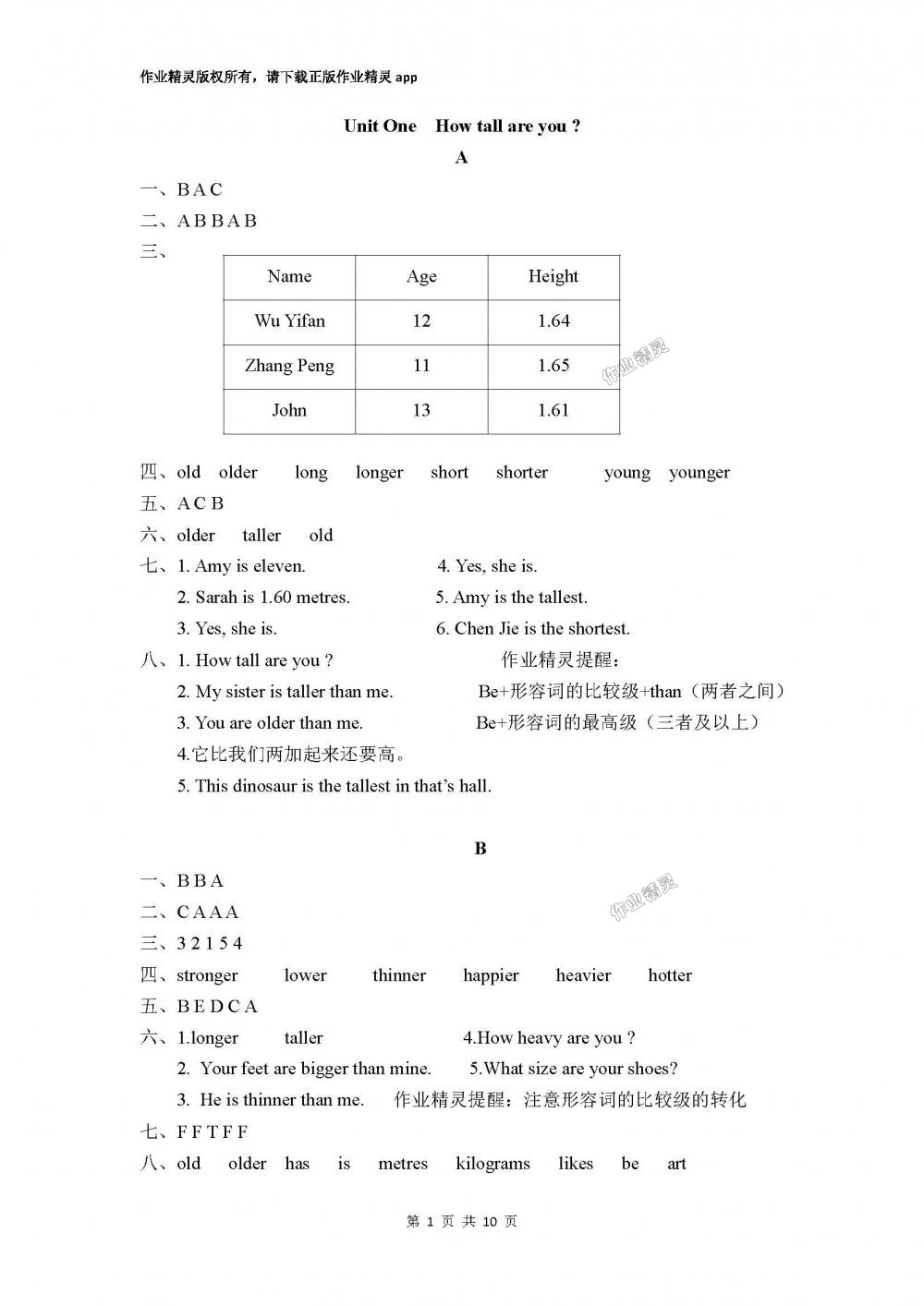 2018年英語(yǔ)學(xué)習(xí)與鞏固六年級(jí)下冊(cè)人教版三起 第11頁(yè)