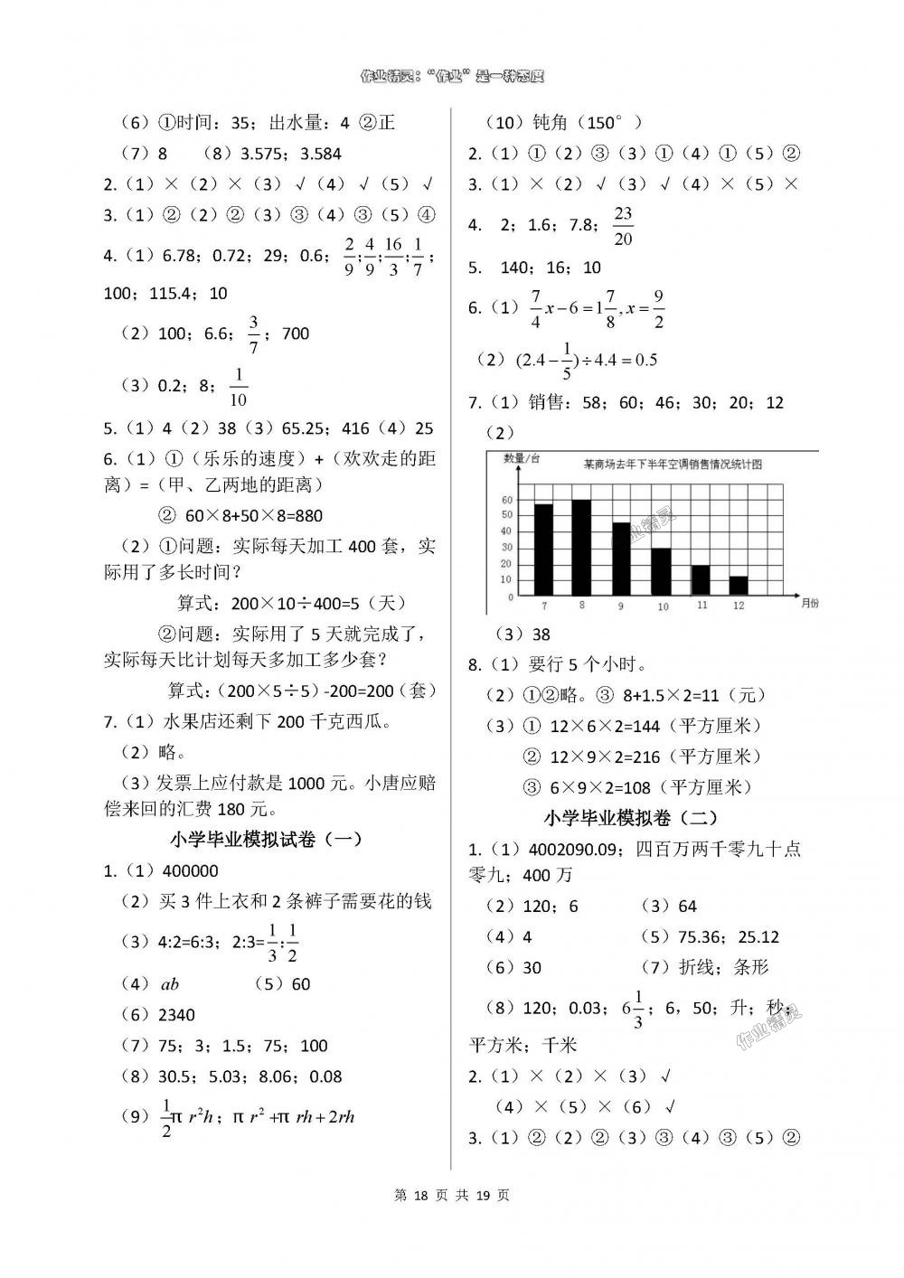 2018年數(shù)學學習與鞏固六年級下冊人教版 第18頁