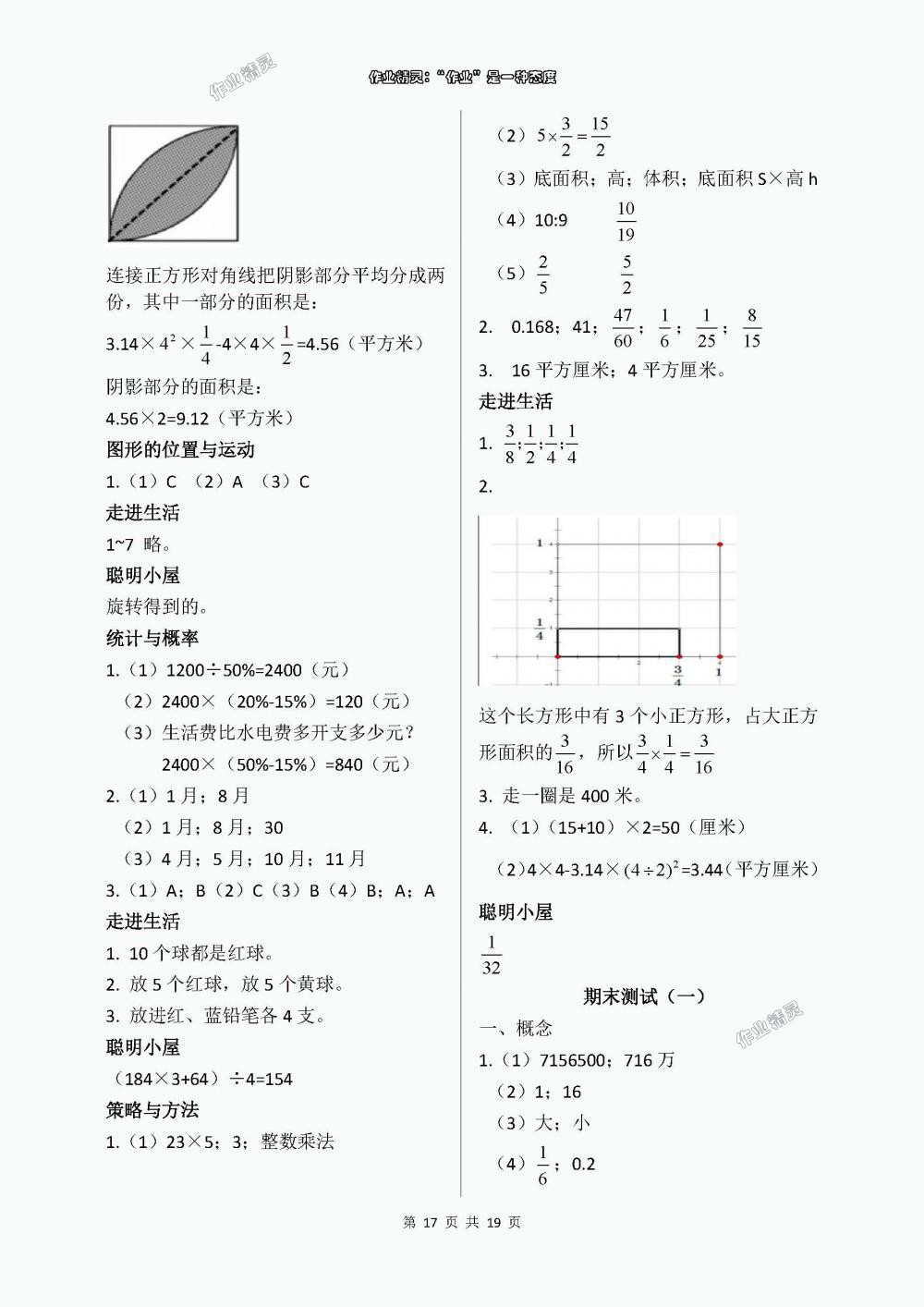 2018年新課堂同步學(xué)習(xí)與探究六年級數(shù)學(xué)下學(xué)期 第17頁