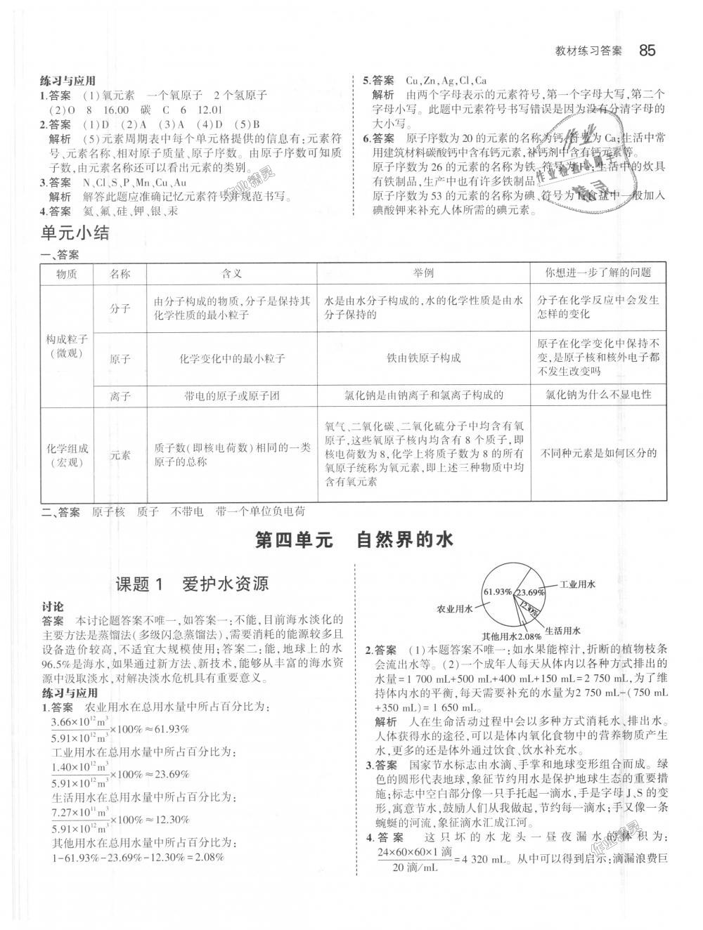 2018年5年中考3年模拟初中化学九年级上册人教版 第46页