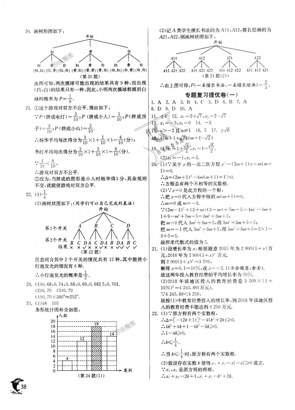 2018年實(shí)驗(yàn)班提優(yōu)訓(xùn)練九年級數(shù)學(xué)上冊人教版 第37頁