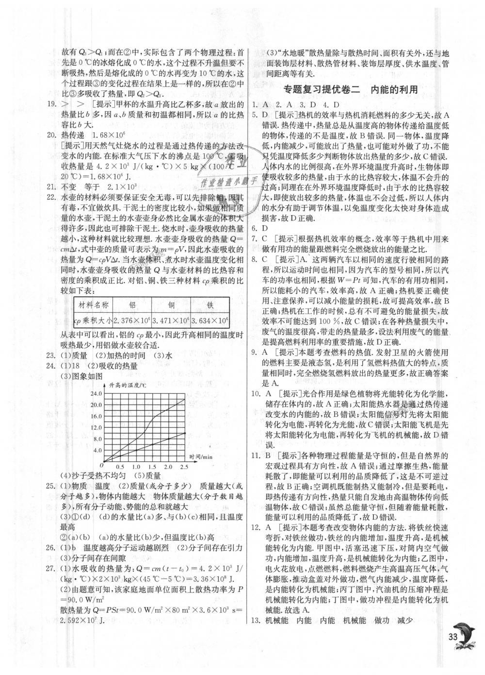 2018年實(shí)驗(yàn)班提優(yōu)訓(xùn)練九年級(jí)物理上冊(cè)人教版 第33頁(yè)