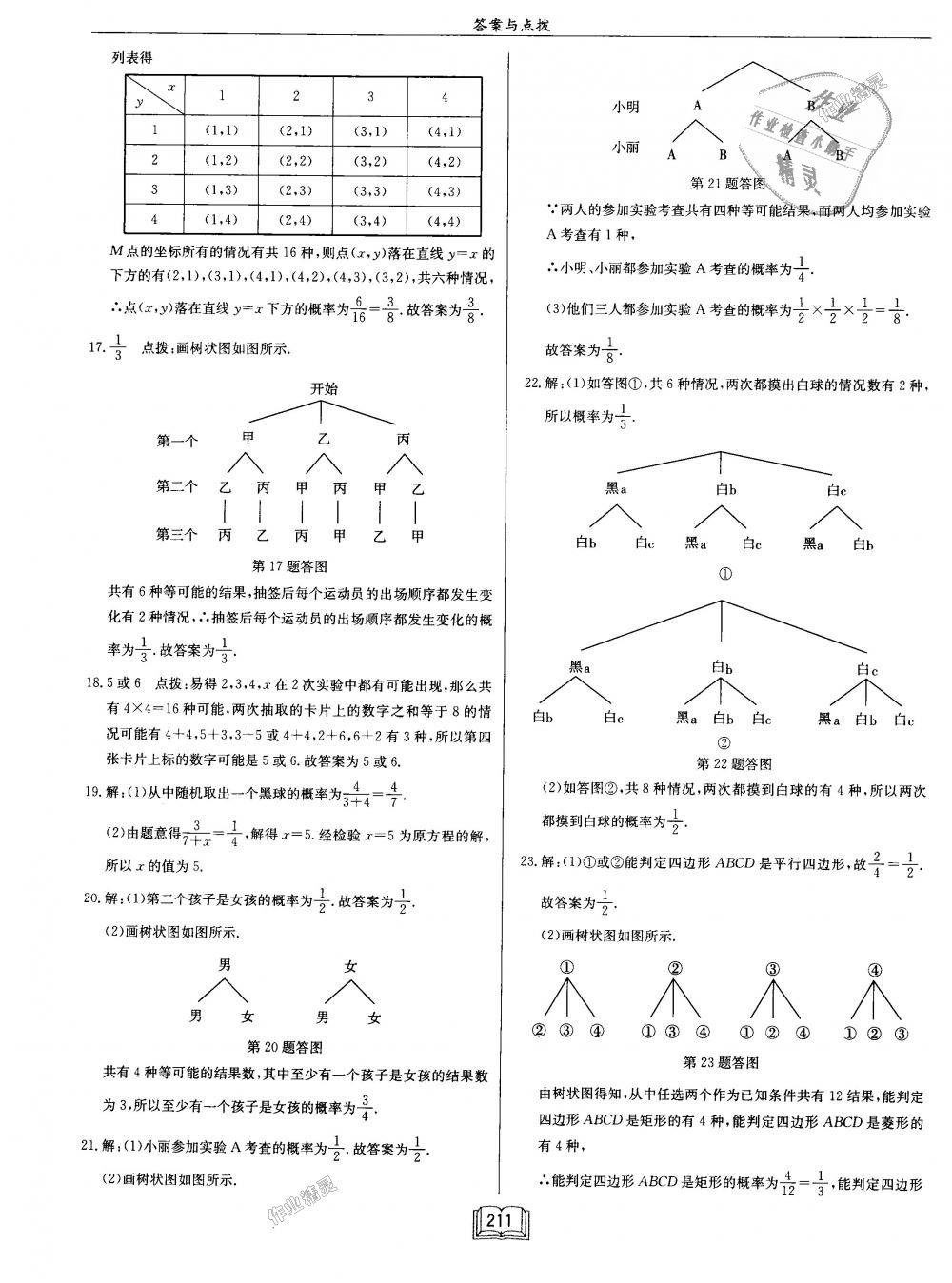 2018年啟東中學(xué)作業(yè)本九年級數(shù)學(xué)上冊江蘇版 第67頁