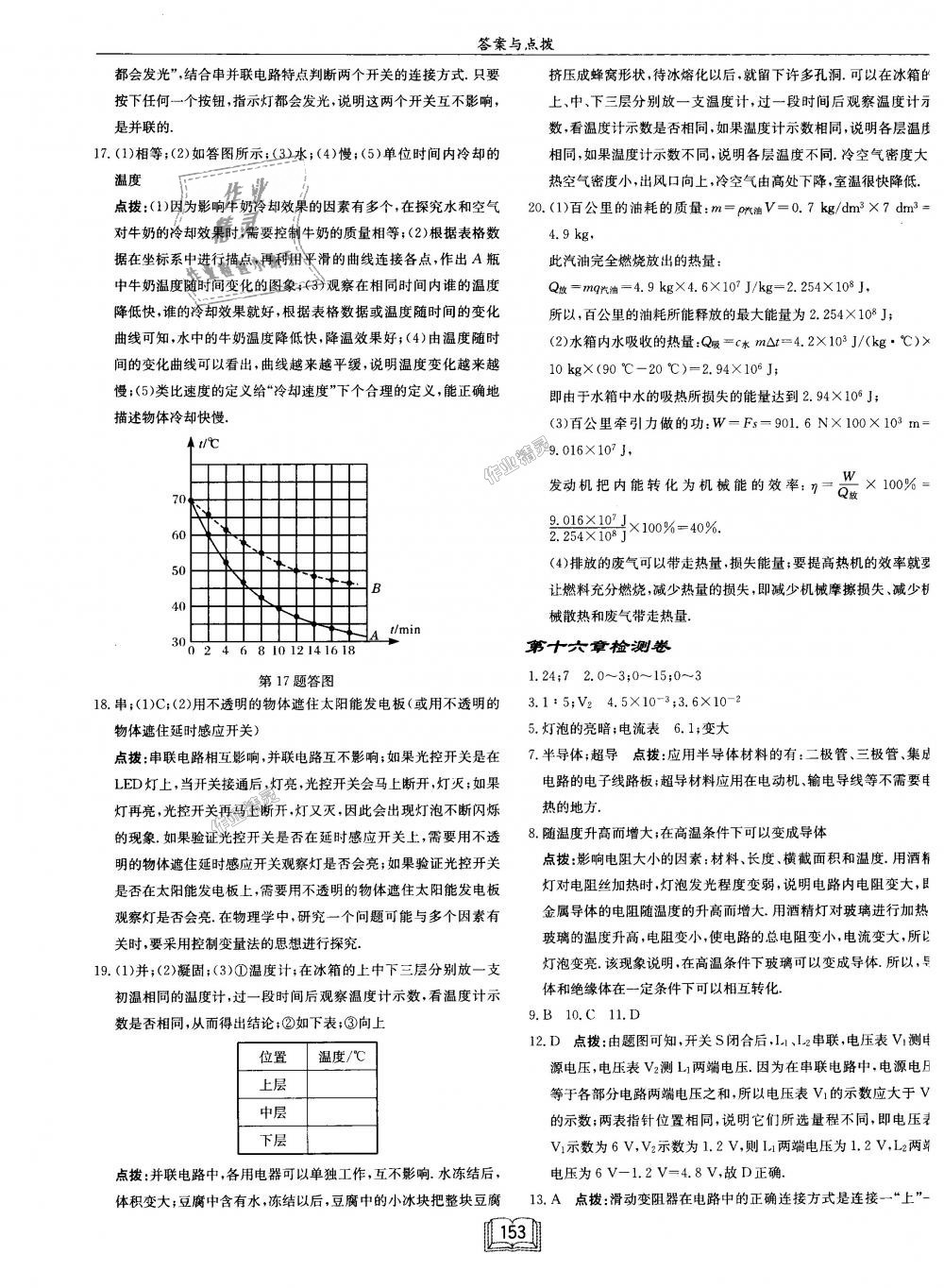 2018年啟東中學(xué)作業(yè)本九年級(jí)物理上冊(cè)人教版 第29頁