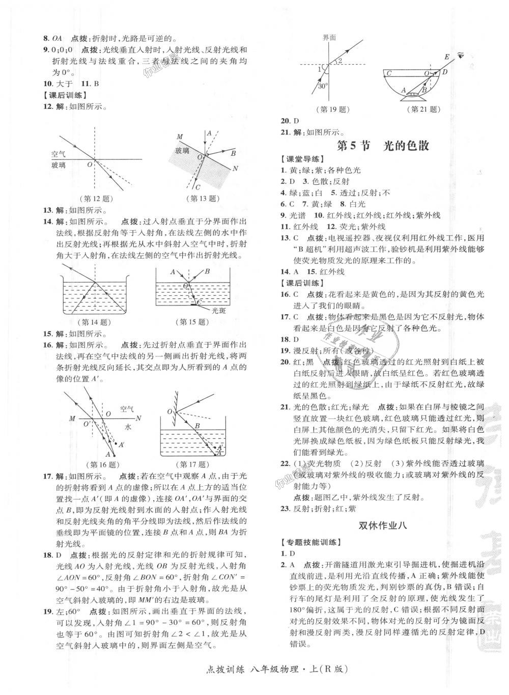 2018年點(diǎn)撥訓(xùn)練八年級(jí)物理上冊(cè)人教版 第15頁