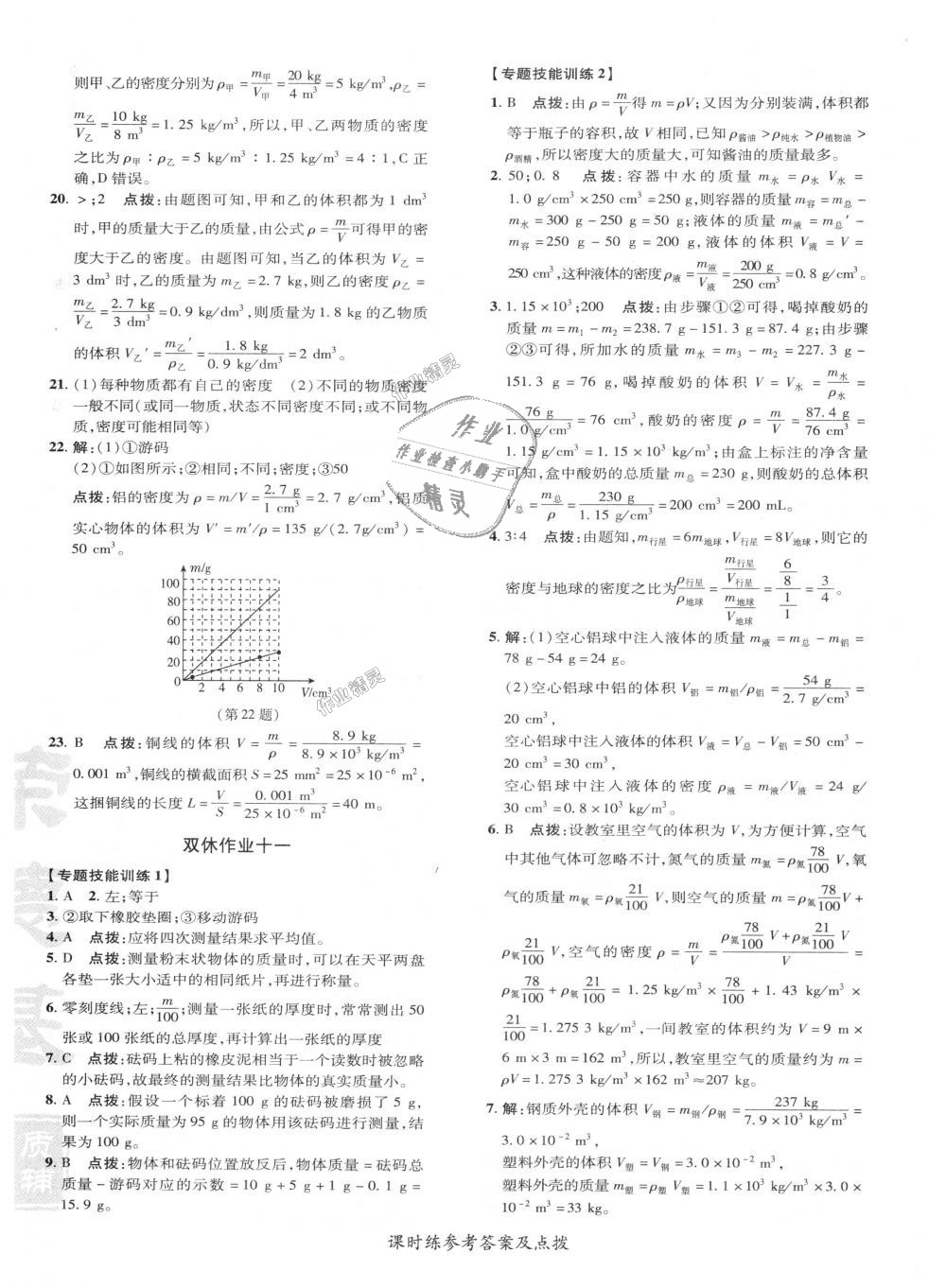 2018年点拨训练八年级物理上册人教版 第22页