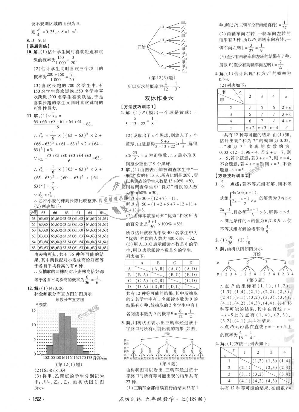 2018年點撥訓練九年級數(shù)學上冊北師大版 第18頁