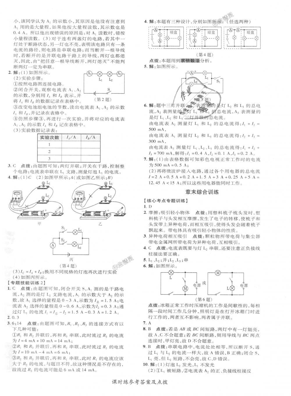 2018年點(diǎn)撥訓(xùn)練九年級(jí)物理上冊(cè)人教版 第10頁(yè)