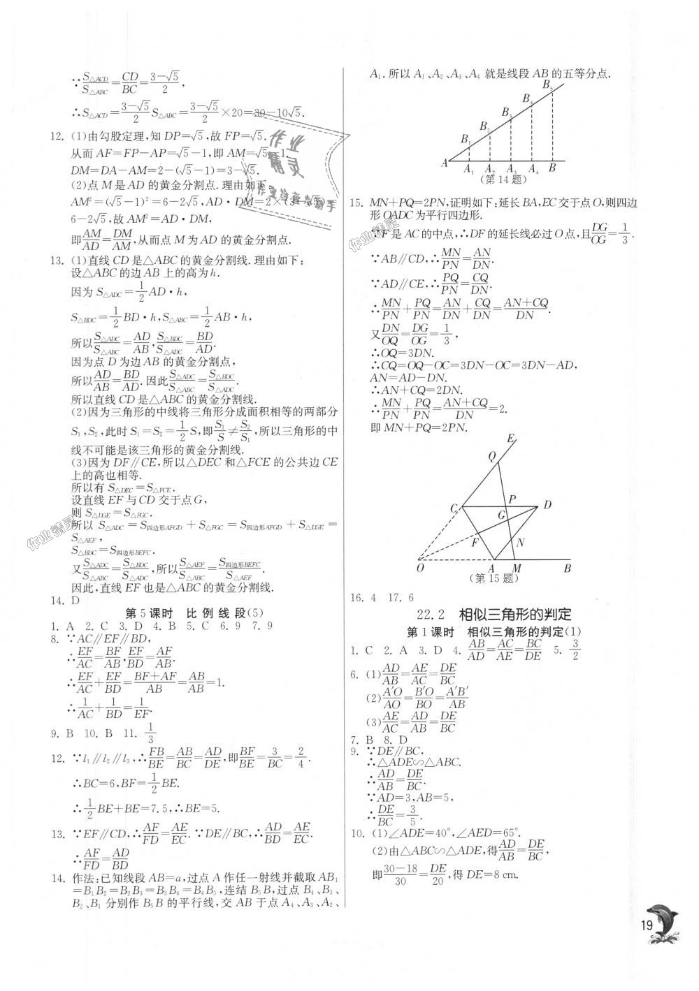 2018年實(shí)驗(yàn)班提優(yōu)訓(xùn)練九年級(jí)數(shù)學(xué)上冊滬科版 第18頁