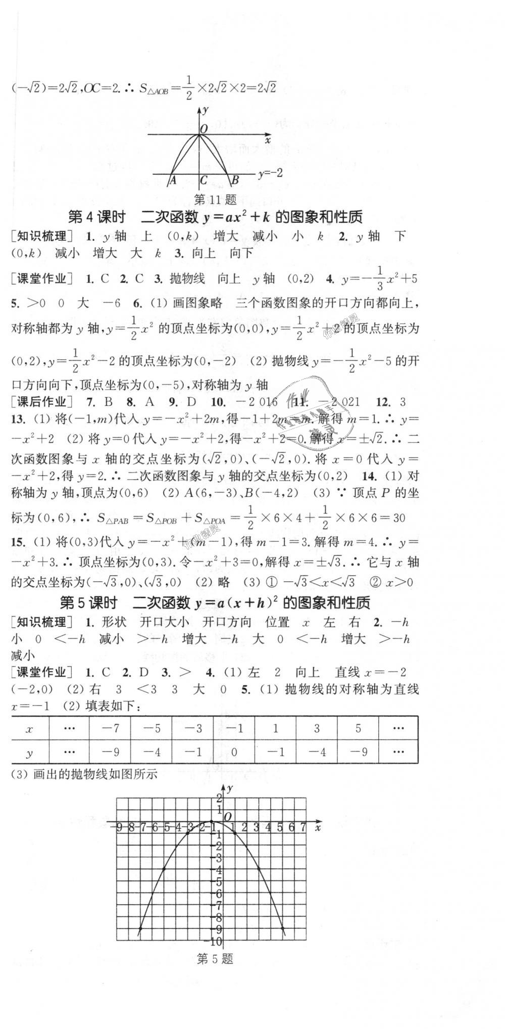 2018年通城學(xué)典課時作業(yè)本九年級數(shù)學(xué)上冊滬科版 第3頁