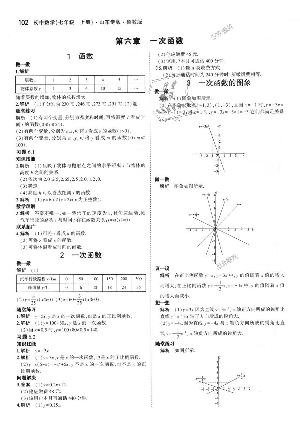 2018年5年中考3年模擬初中數(shù)學(xué)七年級上冊魯教版山東專版 第60頁