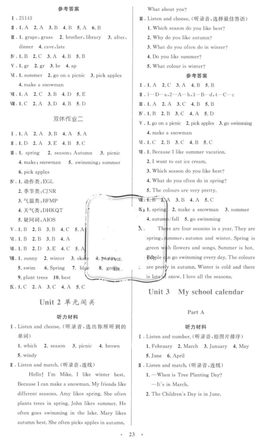 2018年小學(xué)同步測(cè)控優(yōu)化設(shè)計(jì)五年級(jí)英語(yǔ)下冊(cè)人教PEP版 第3頁(yè)