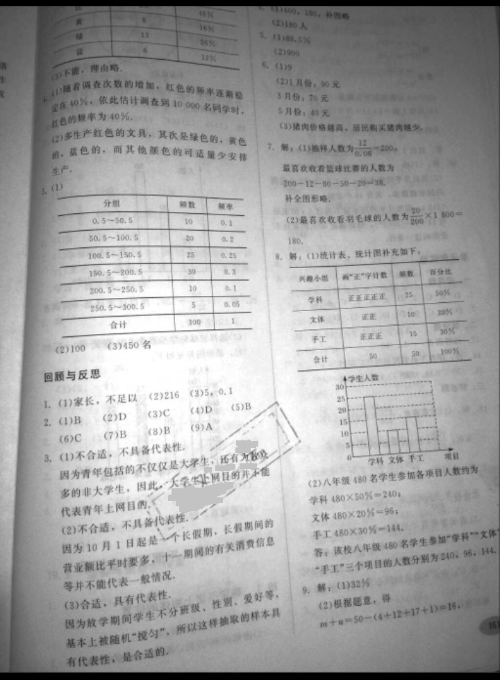 2018年同步练习册河北教育出版社八年级数学下册冀教版 参考答案第3页