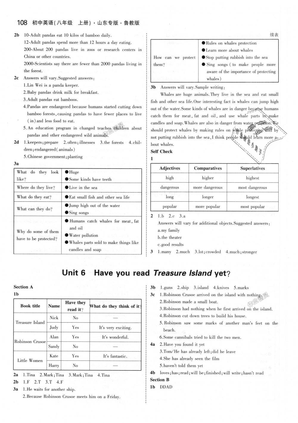 2018年5年中考3年模擬初中英語八年級上冊魯教版山東專版 第37頁