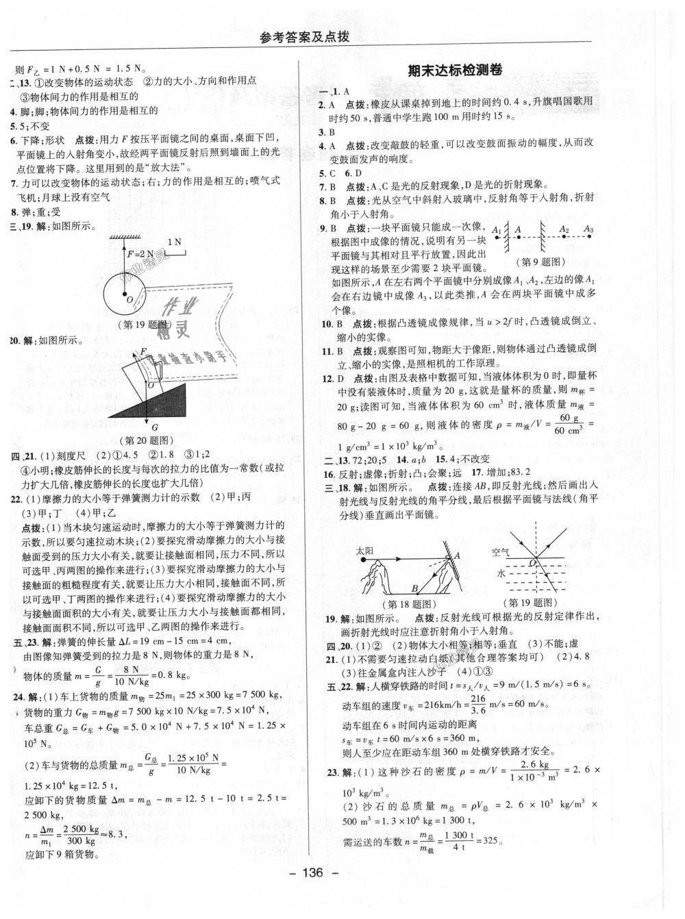 2018年綜合應(yīng)用創(chuàng)新題典中點(diǎn)八年級(jí)物理上冊(cè)滬科版 第24頁(yè)