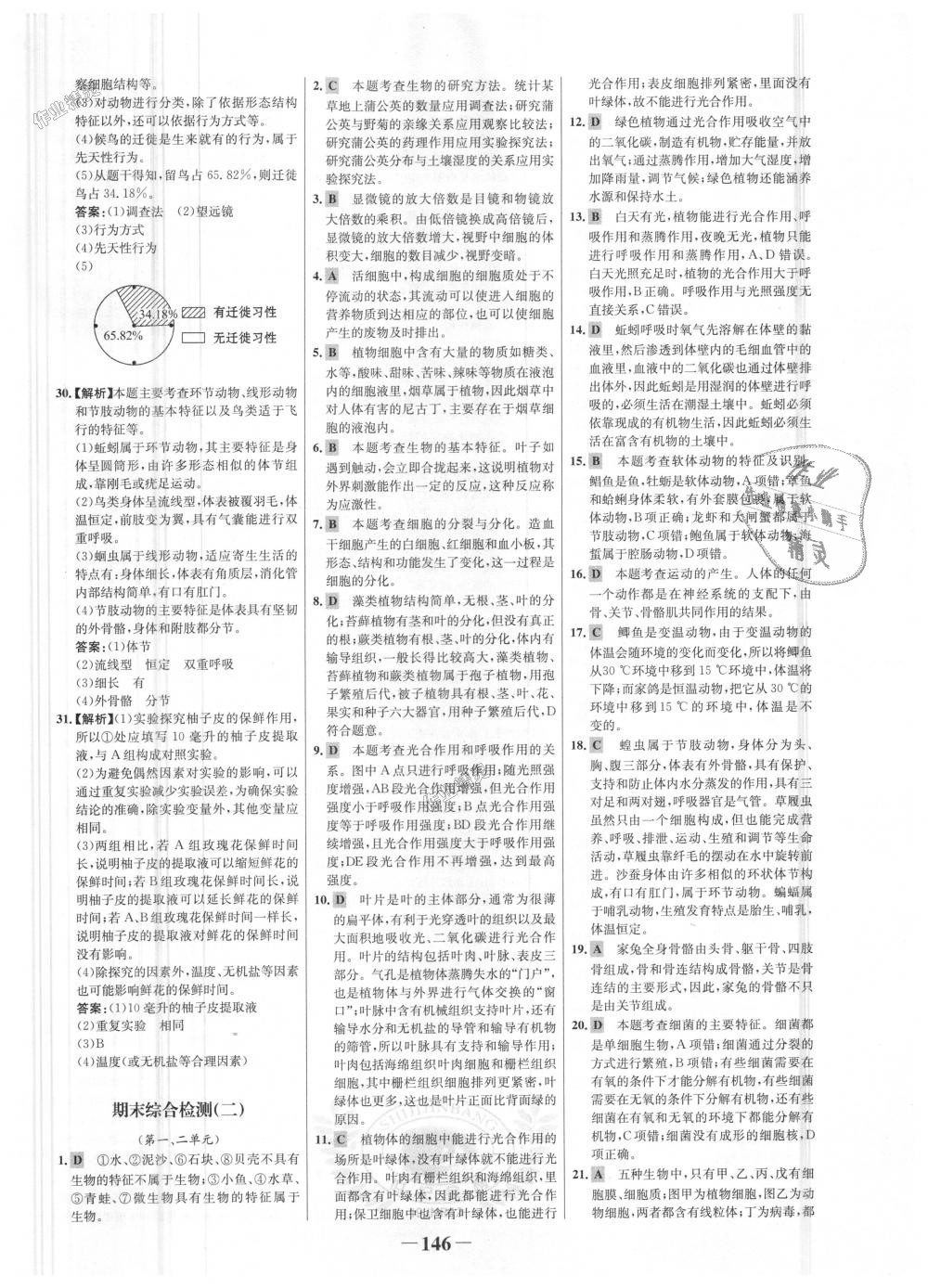 2018年世紀(jì)金榜金榜學(xué)案七年級(jí)生物上冊(cè)濟(jì)南版 第30頁(yè)