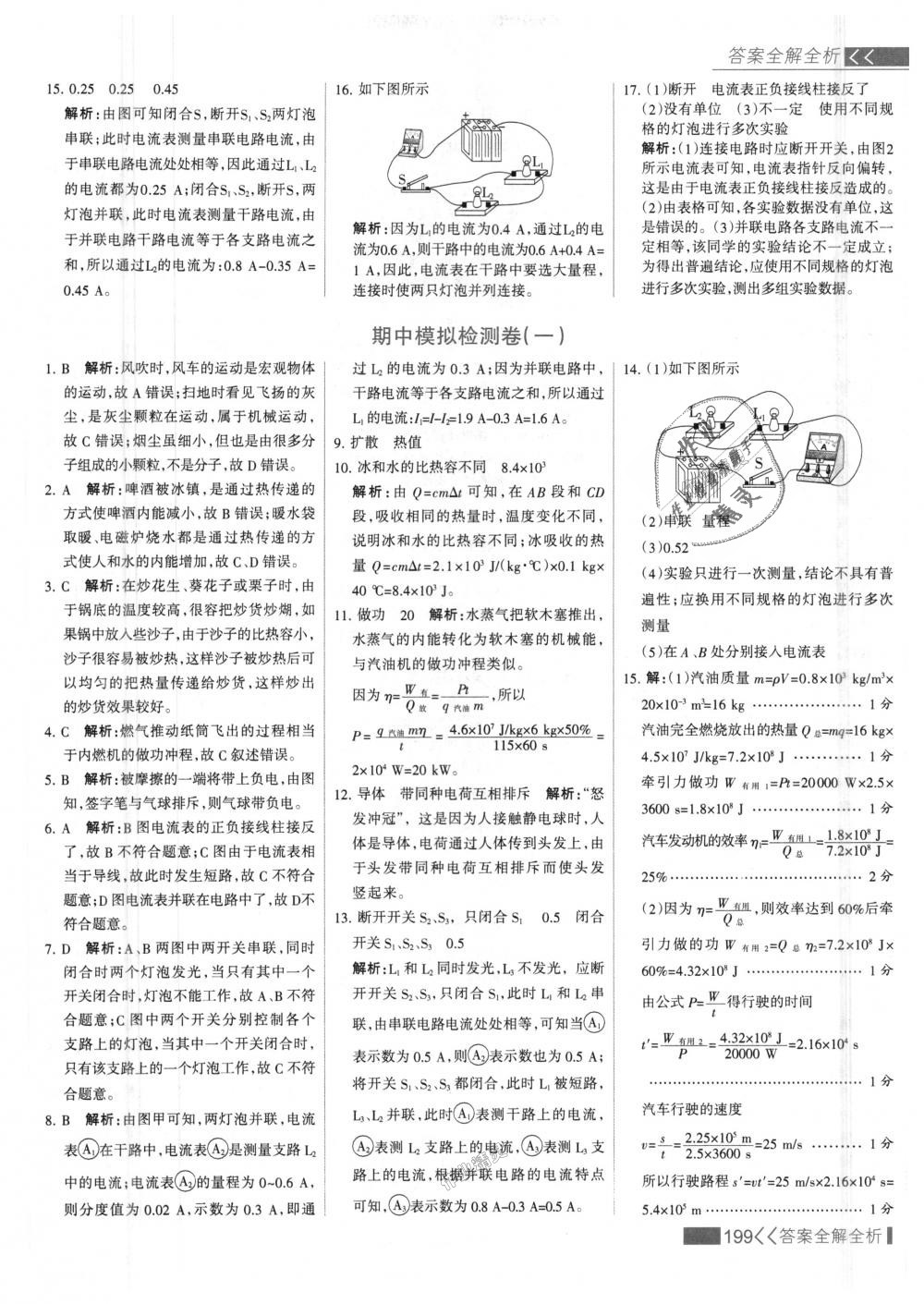 2018年考點(diǎn)集訓(xùn)與滿分備考九年級物理全一冊上人教版 第23頁