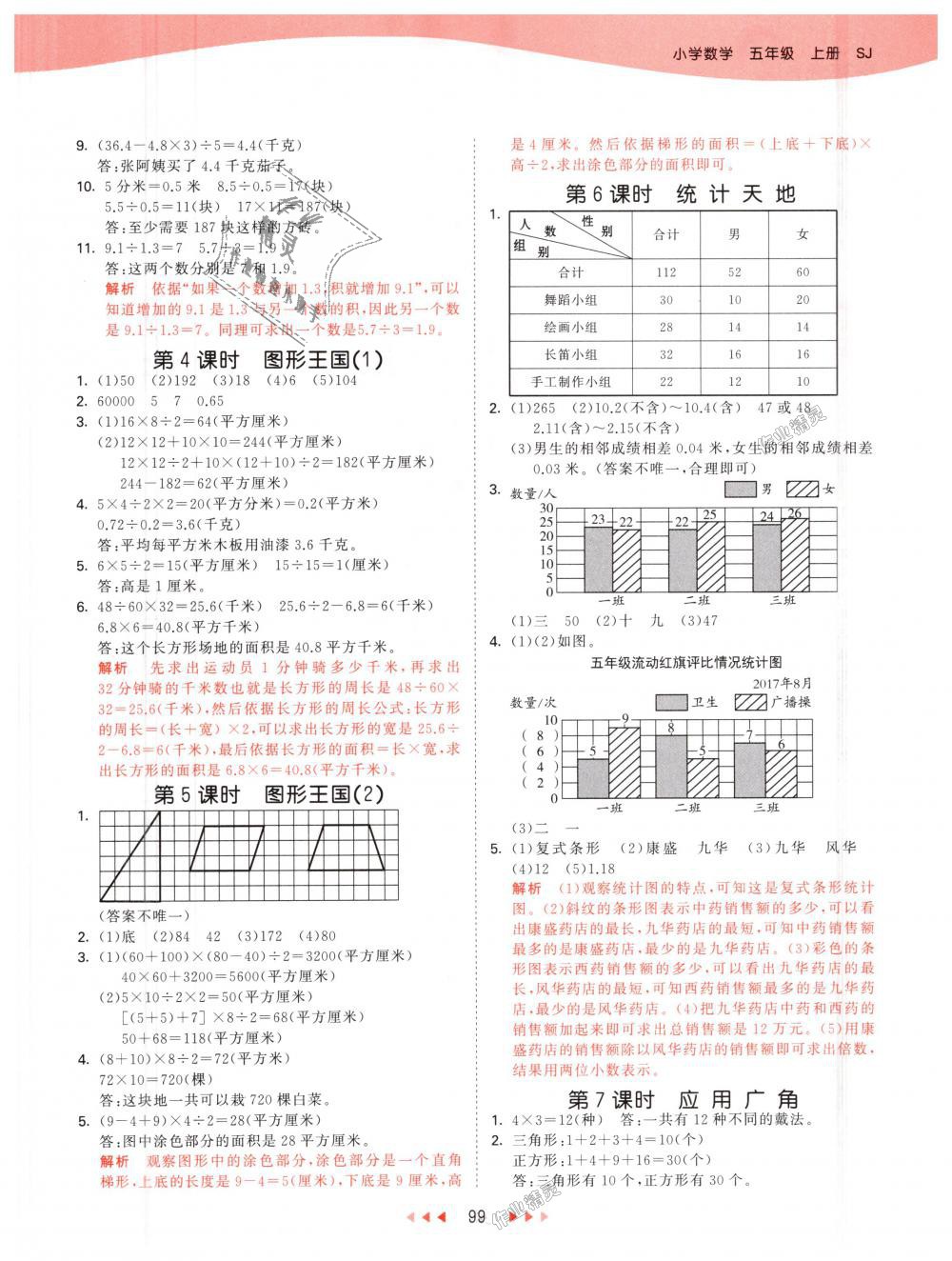 2018年53天天练小学数学五年级上册苏教版 第15页