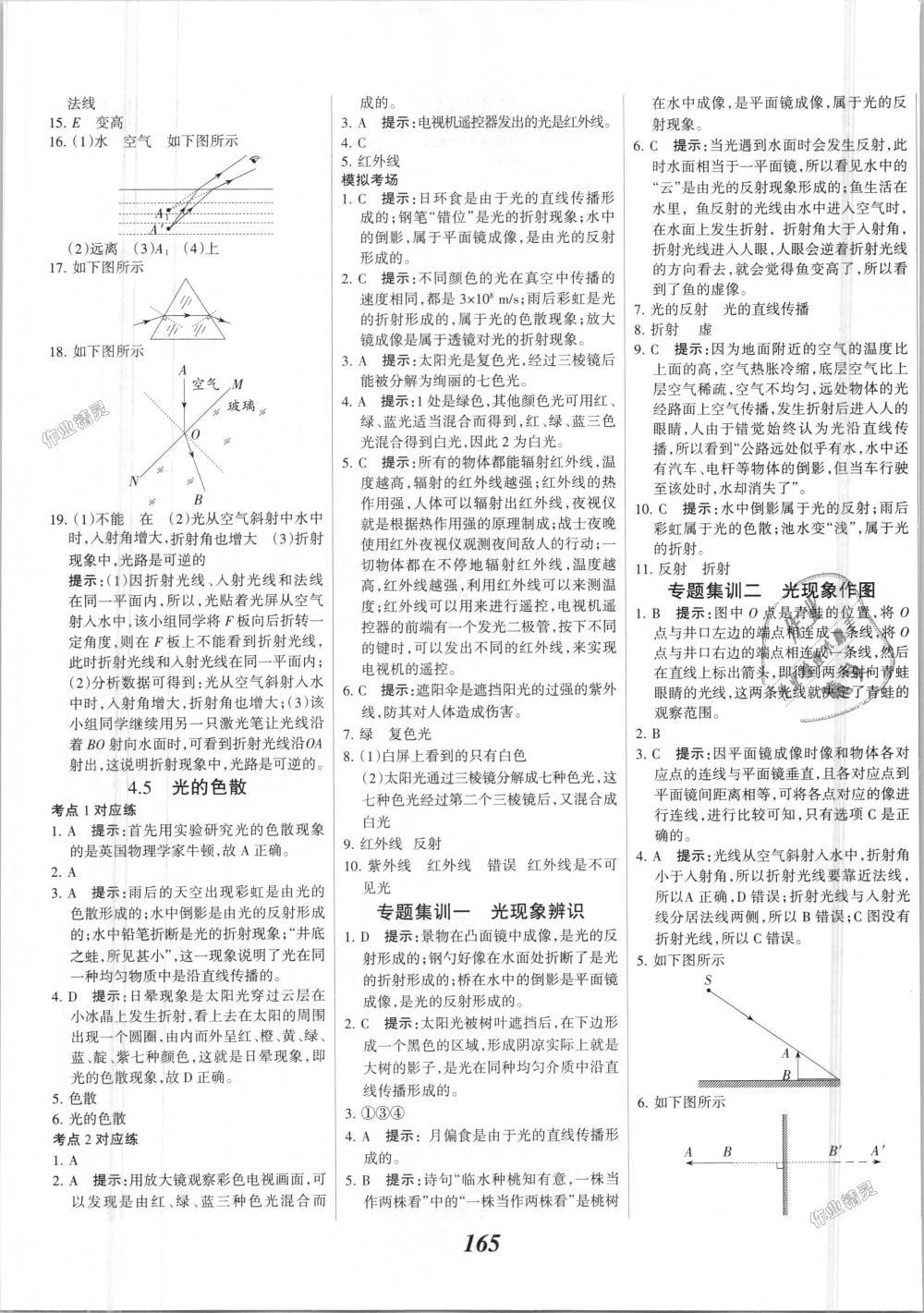 2018年全優(yōu)課堂考點(diǎn)集訓(xùn)與滿分備考八年級物理上冊人教版 第17頁