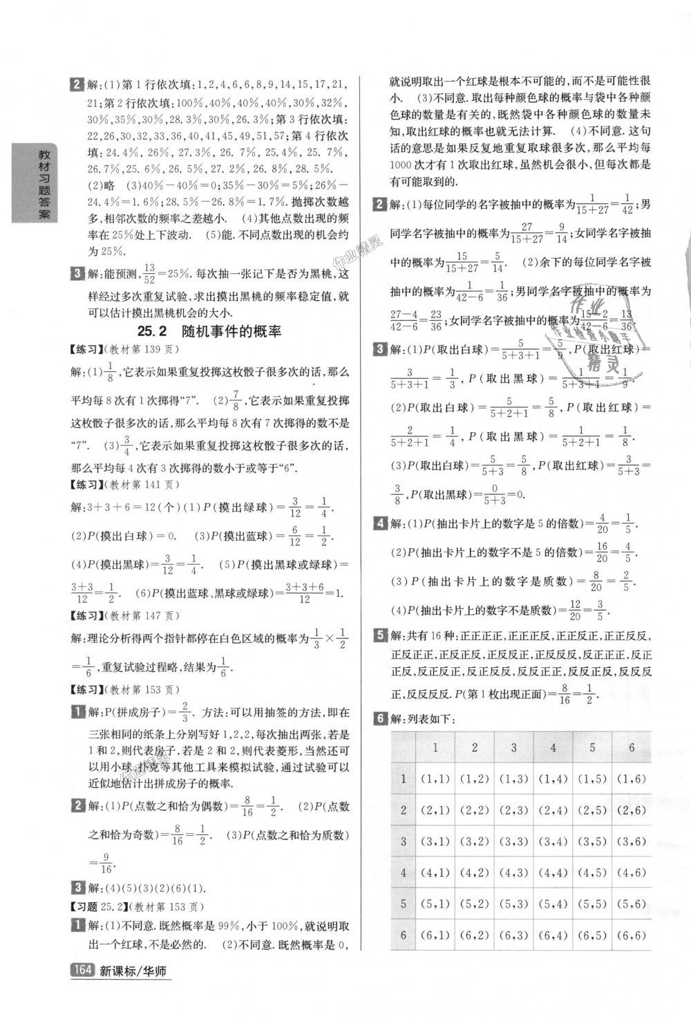 2018年尖子生學(xué)案九年級數(shù)學(xué)上冊華師大版彩繪版 第49頁