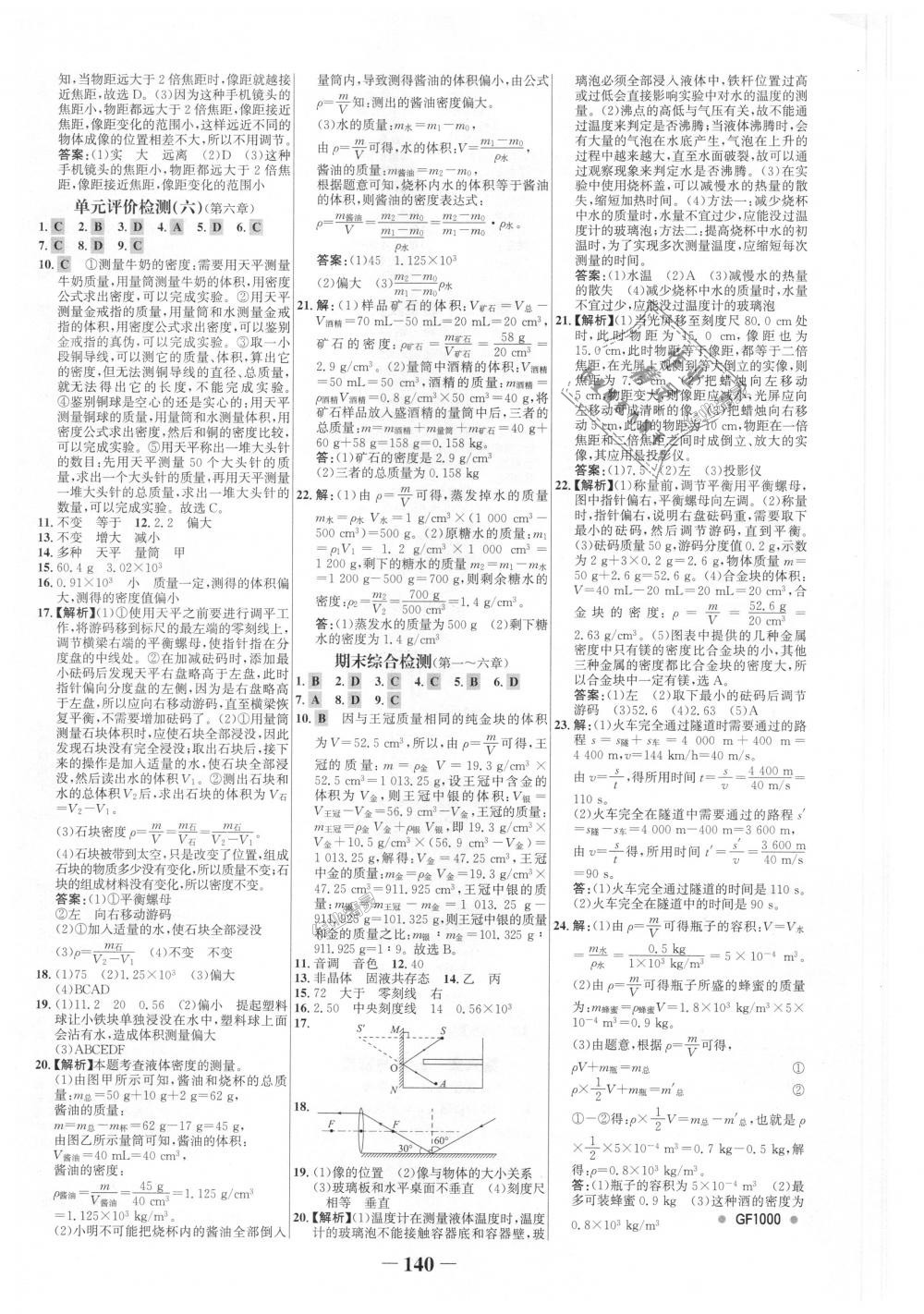 2018年世紀金榜金榜學(xué)案八年級物理上冊人教版 第16頁