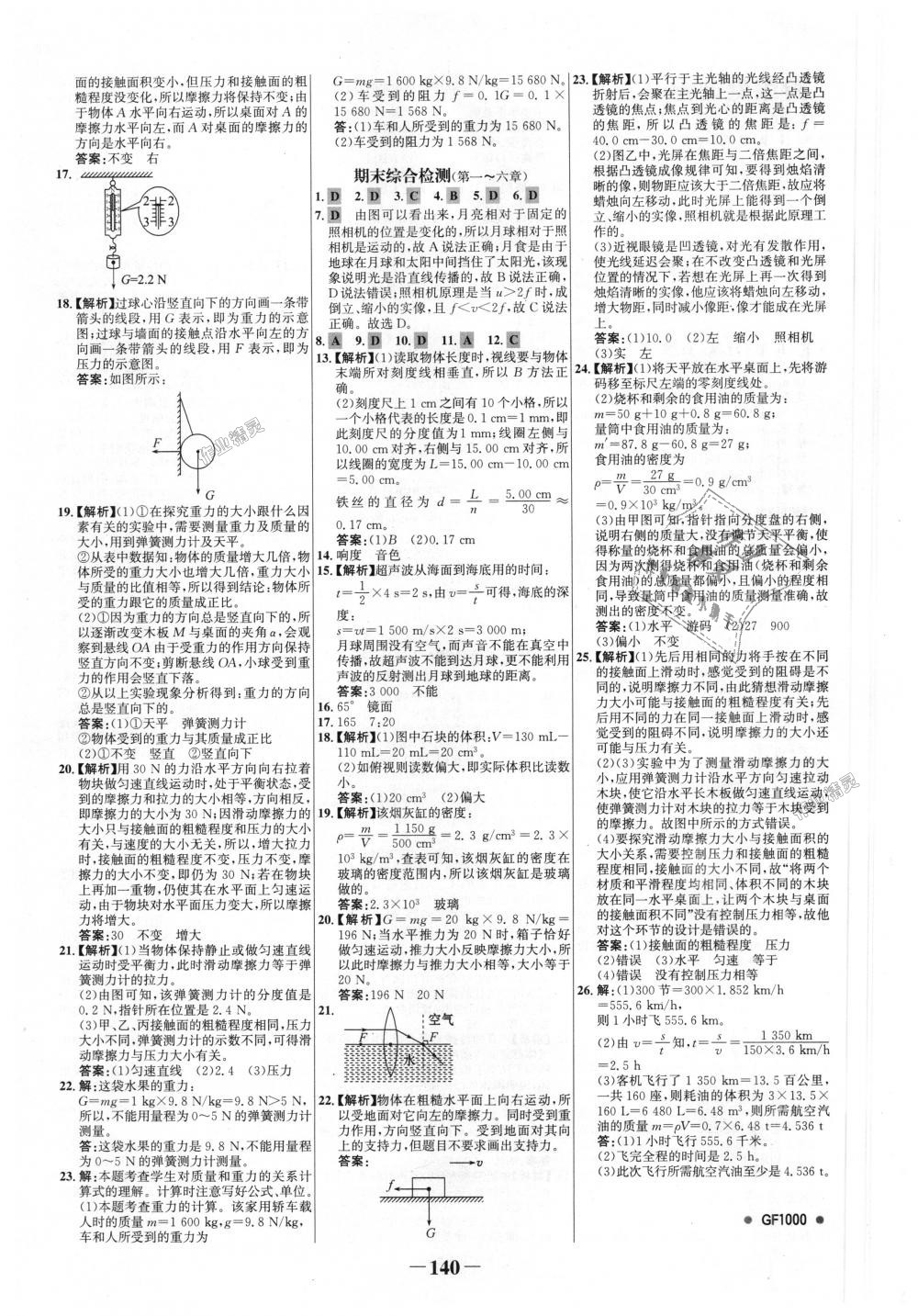 2018年世紀(jì)金榜金榜學(xué)案八年級物理上冊滬科版 第20頁