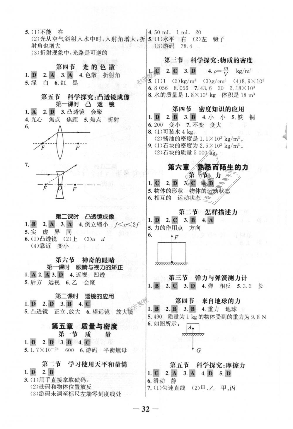 2018年世紀(jì)金榜金榜學(xué)案八年級(jí)物理上冊(cè)滬科版 第22頁(yè)