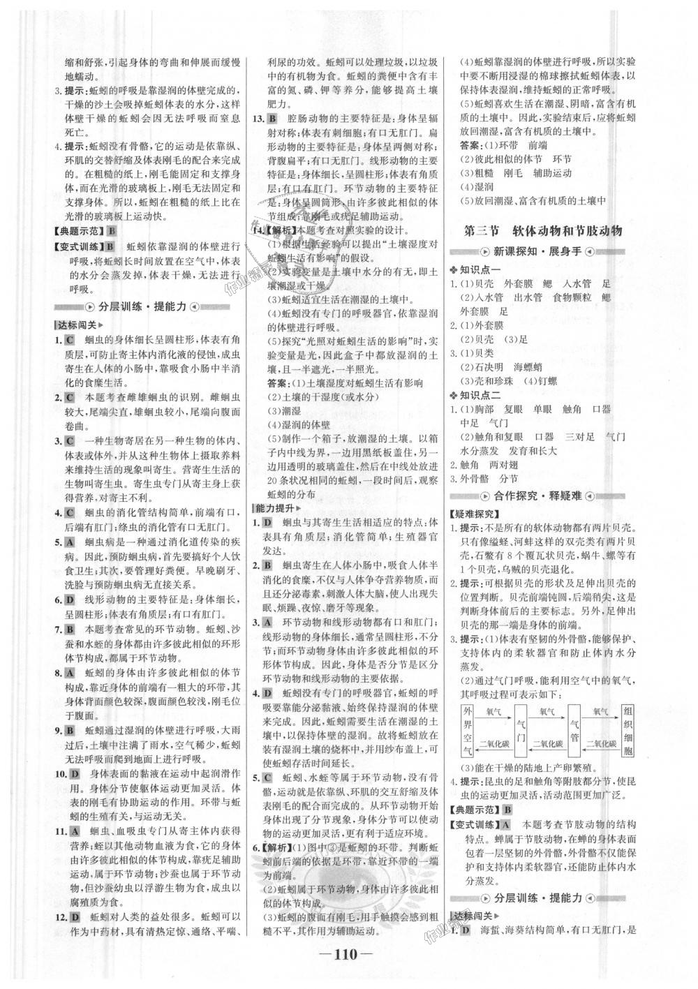 2018年世紀(jì)金榜金榜學(xué)案八年級(jí)生物上冊(cè)人教版 第2頁