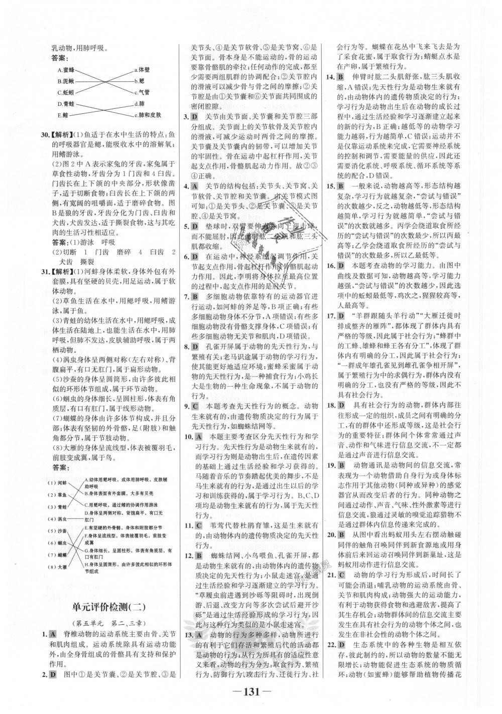 2018年世紀(jì)金榜金榜學(xué)案八年級(jí)生物上冊(cè)人教版 第23頁