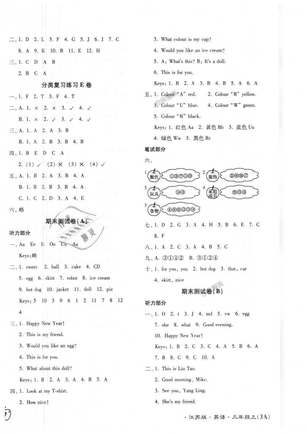 2018年江蘇密卷三年級英語上冊江蘇版 第14頁