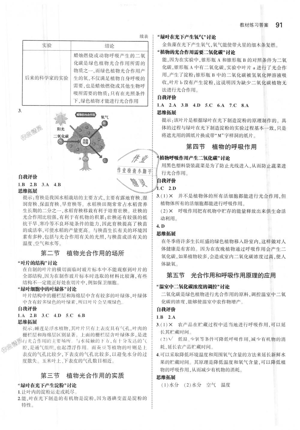 2018年5年中考3年模擬初中生物七年級上冊蘇教版 第39頁