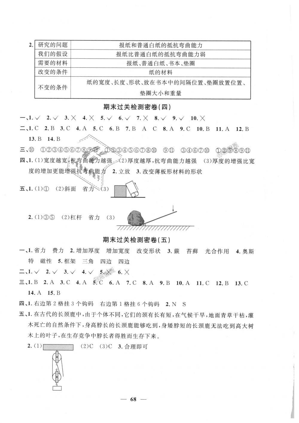 2018年陽光同學(xué)一線名師全優(yōu)好卷六年級科學(xué)上冊教科版 第8頁