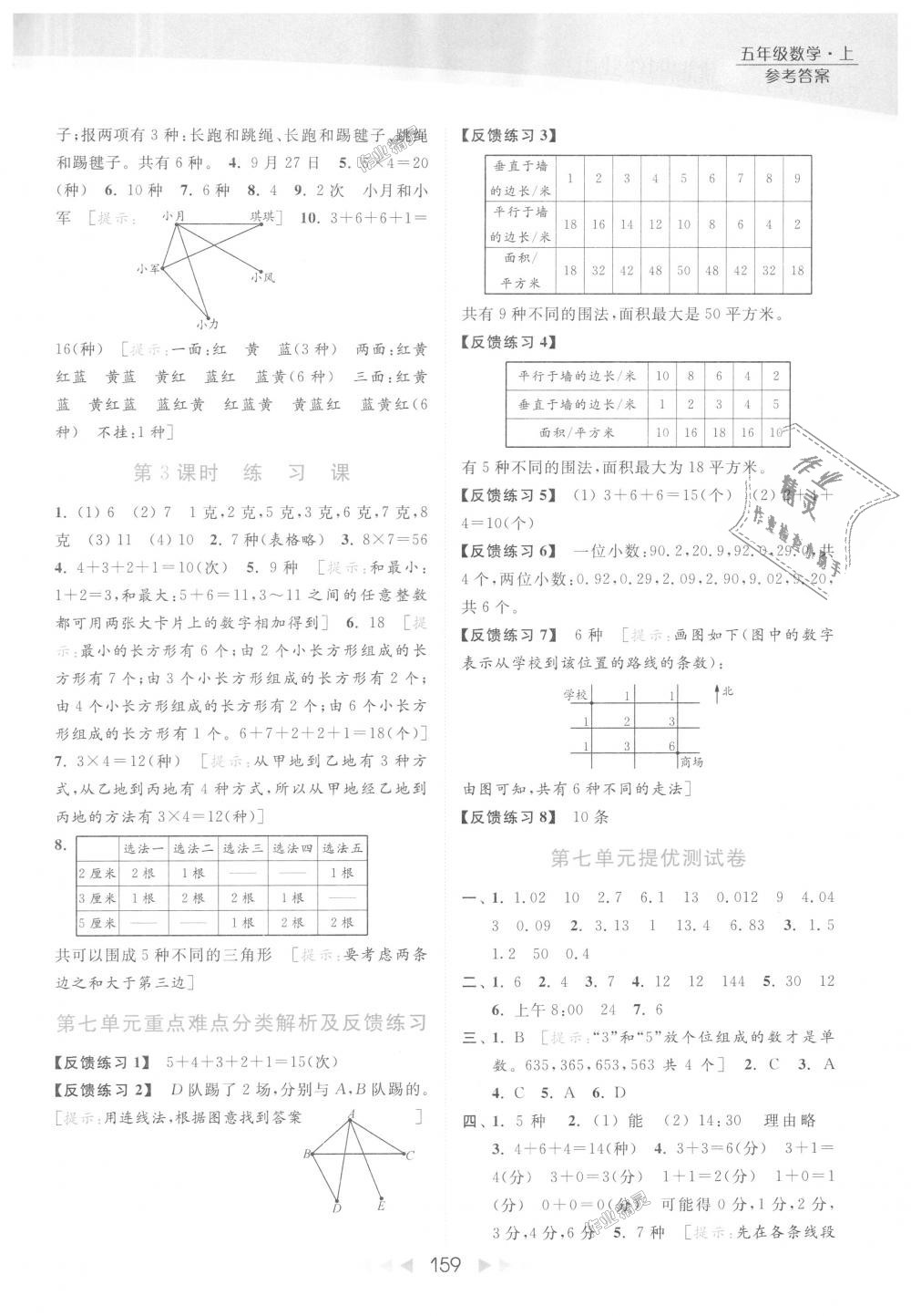 2018年亮點(diǎn)給力提優(yōu)課時作業(yè)本五年級數(shù)學(xué)上冊江蘇版 第14頁