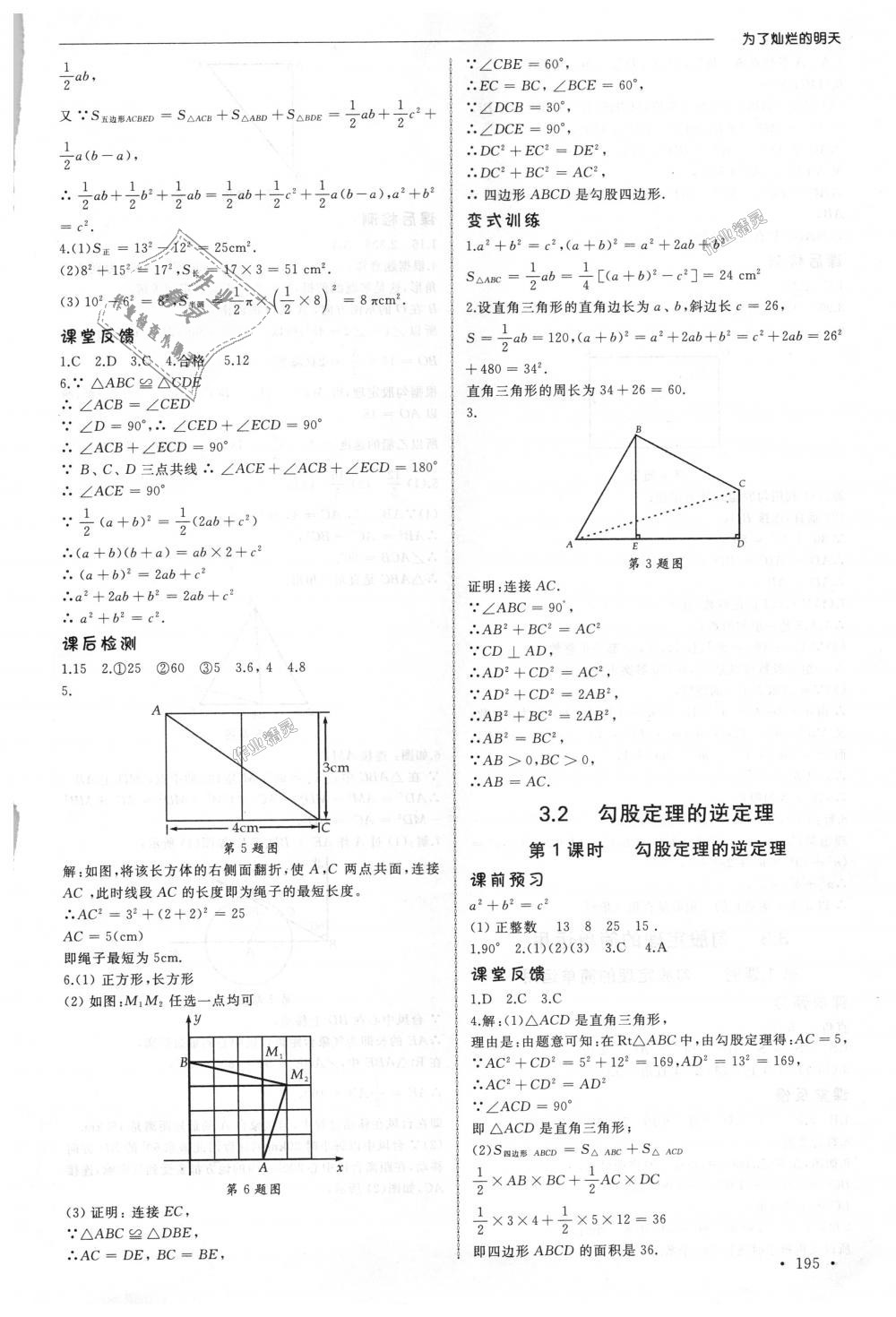 2018年為了燦爛的明天同步訓練與拓展八年級數(shù)學上冊蘇科版 第9頁