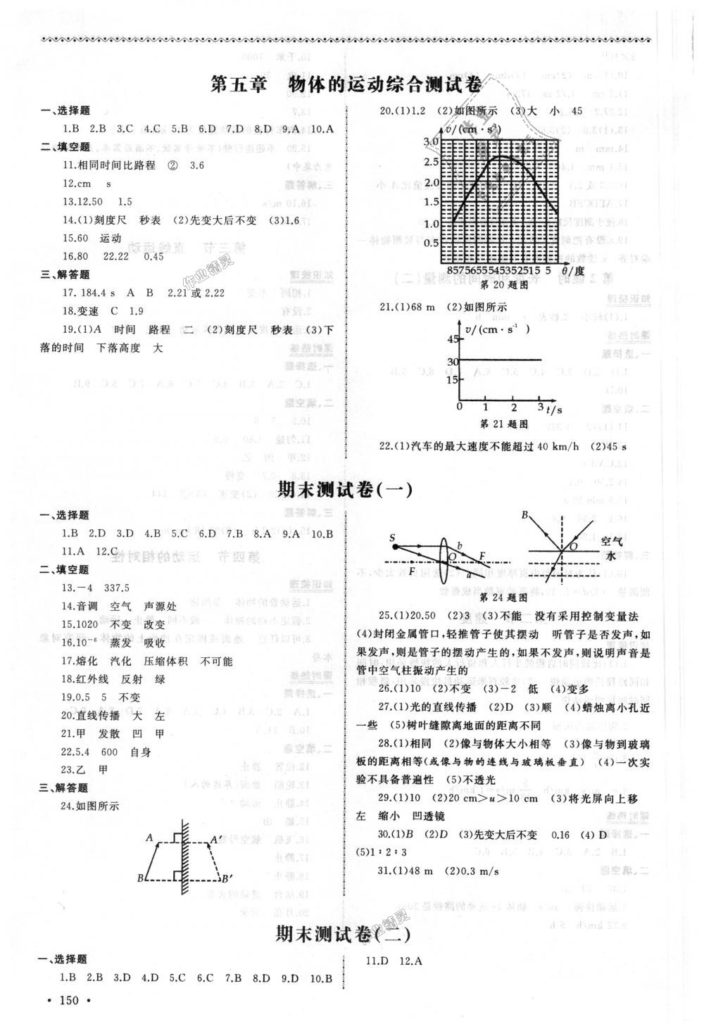 2018年為了燦爛的明天同步訓(xùn)練與拓展八年級(jí)物理上冊(cè)蘇科版 第12頁