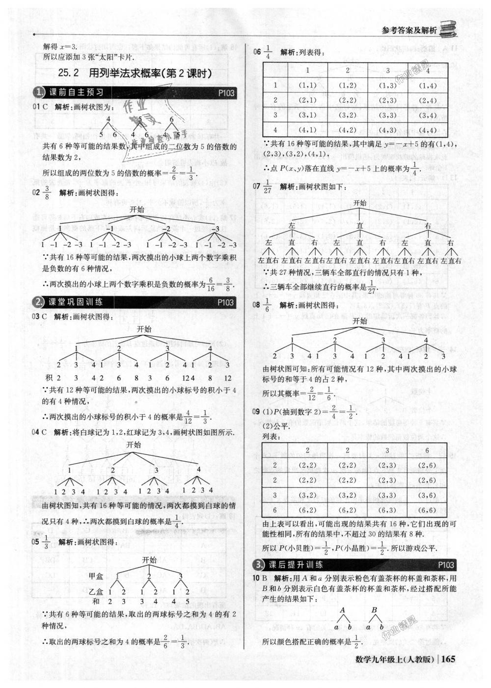 2018年1加1輕巧奪冠優(yōu)化訓(xùn)練九年級(jí)數(shù)學(xué)上冊(cè)人教版銀版 第46頁(yè)