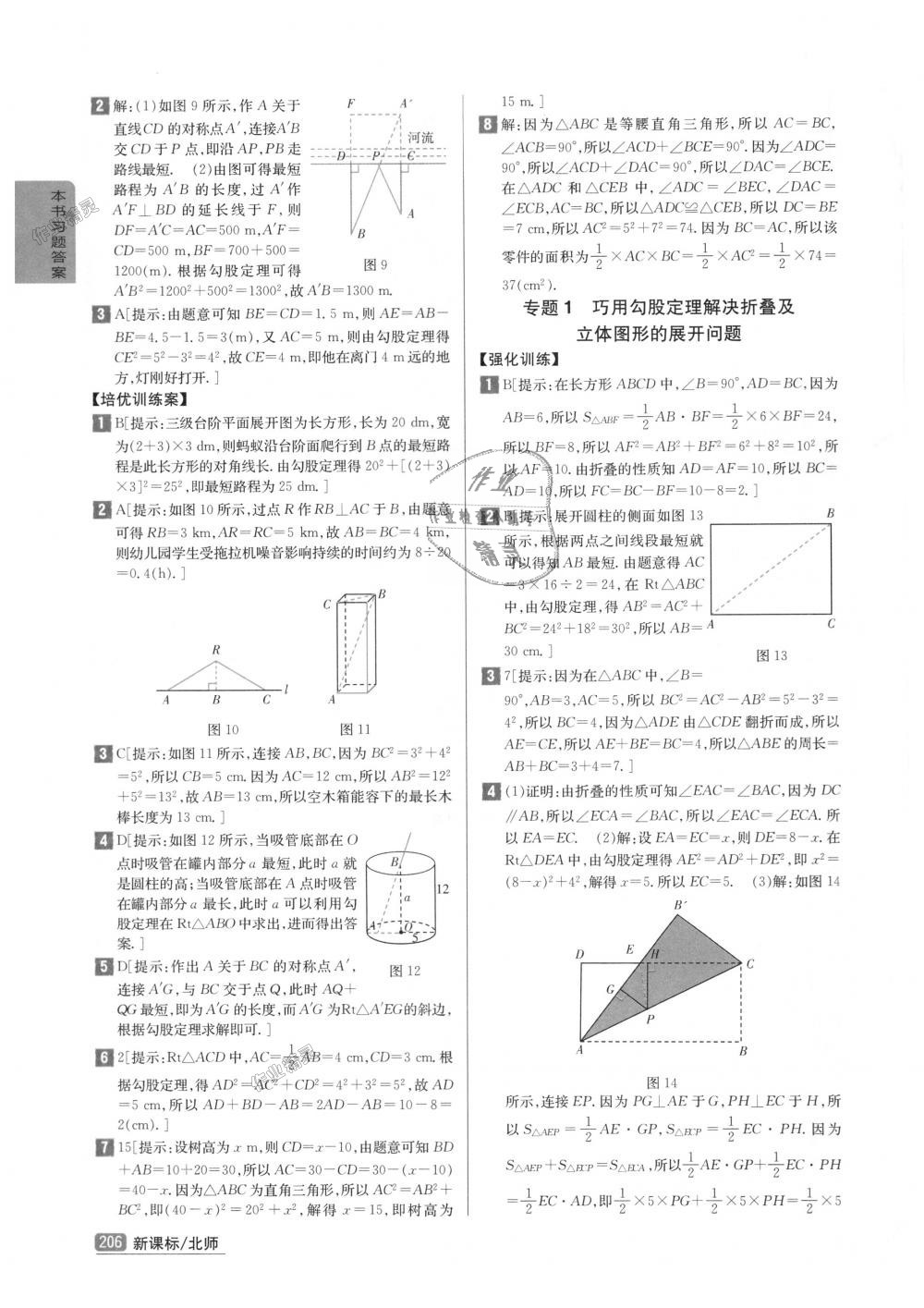 2018年尖子生學(xué)案八年級數(shù)學(xué)上冊北師大版彩繪版 第3頁