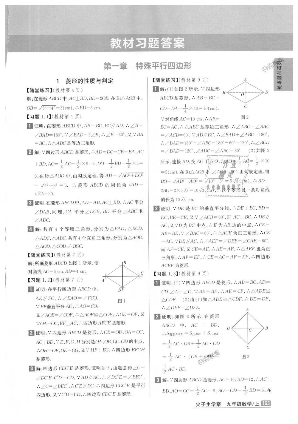 2018年尖子生学案九年级数学上册北师大版彩绘版 第51页