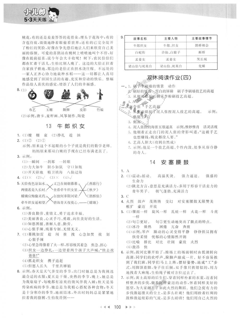 2018年53天天練小學(xué)語文六年級上冊蘇教版 第8頁