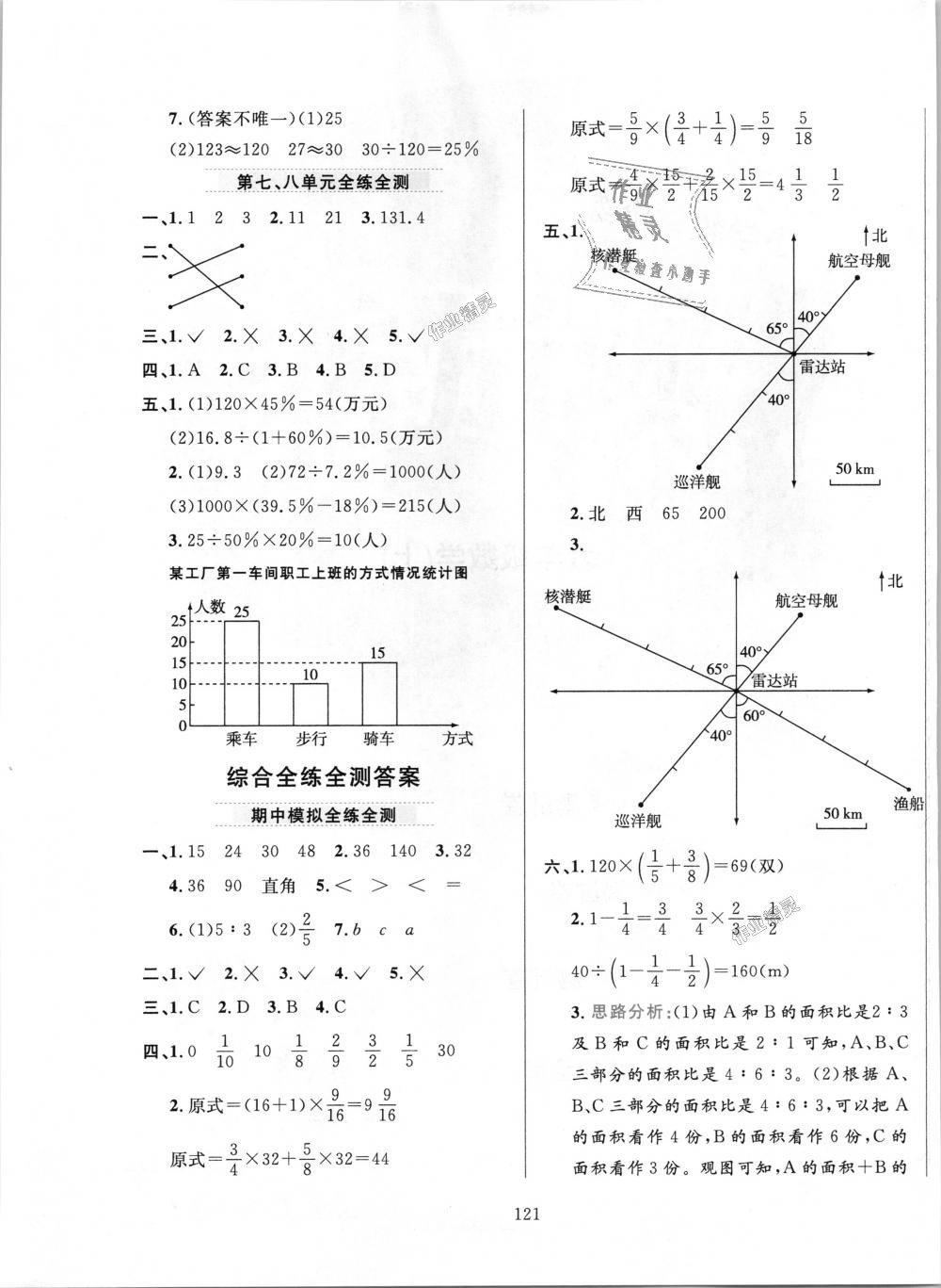 2018年小學(xué)教材全練六年級(jí)數(shù)學(xué)上冊(cè)人教版 第21頁(yè)