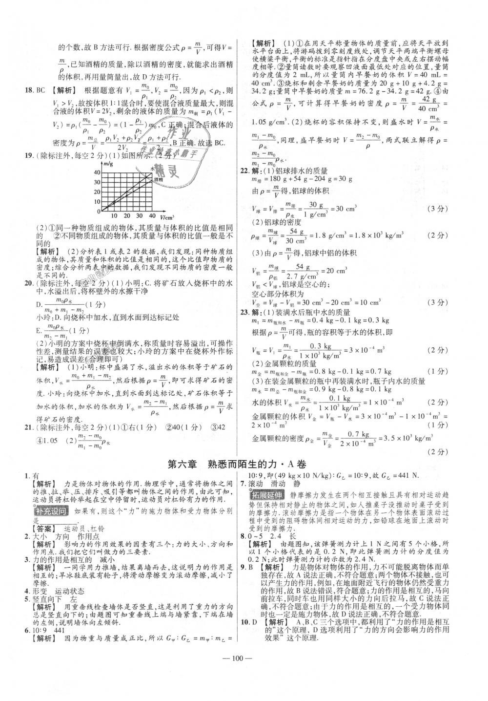 2018年金考卷活頁(yè)題選八年級(jí)物理上冊(cè)滬科版 第10頁(yè)