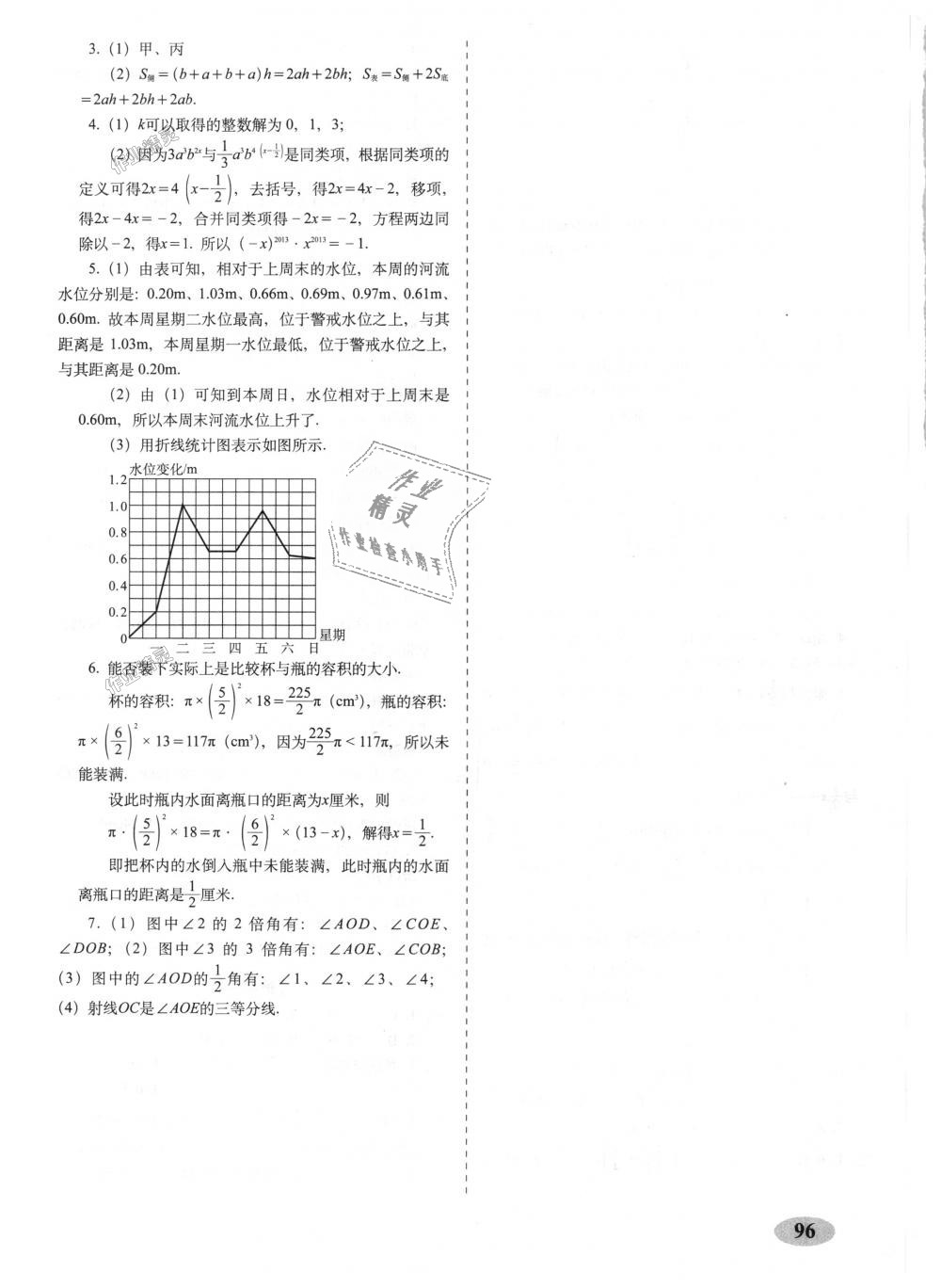 2018年聚能闯关期末复习冲刺卷七年级数学上册北师大版 第8页